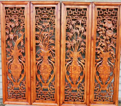 木雕屏风 古典艺术与实用空间的完美融合